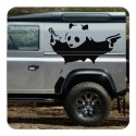 Autocollant panda banksy