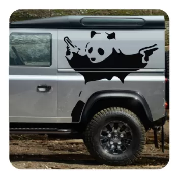 PANDA BANKSY Aufkleber