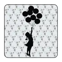 Pegatina GLOBOS BANKSY. Pegatinas freaks, pegatinas frikis. 2