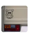 Sticker skull bear