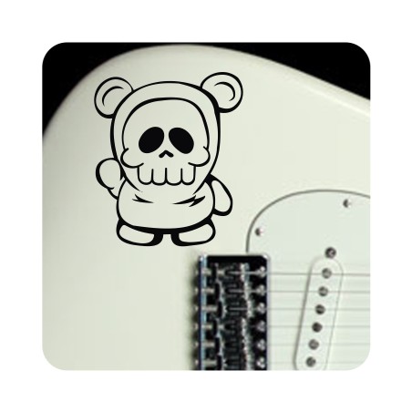Autocollant skull bear