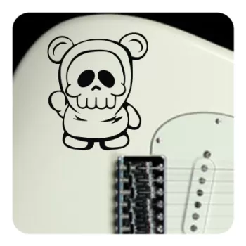 Autocollant skull bear