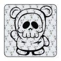 Sticker skull bear