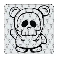 SKULL BEAR Aufkleber 2