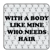 Sticker who needs hair 2