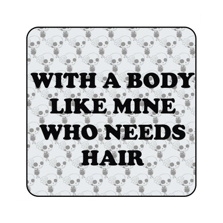 Autocollant who needs hair