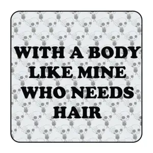 Sticker who needs hair