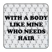 Autocollant who needs hair
