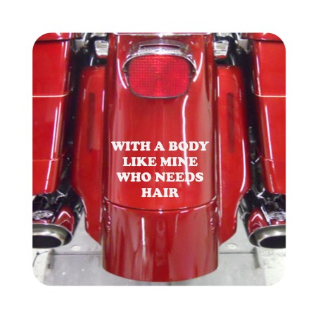 Autocollant who needs hair