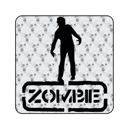 Pegatina ZOMBIE. Pegatinas freaks, pegatinas frikis.