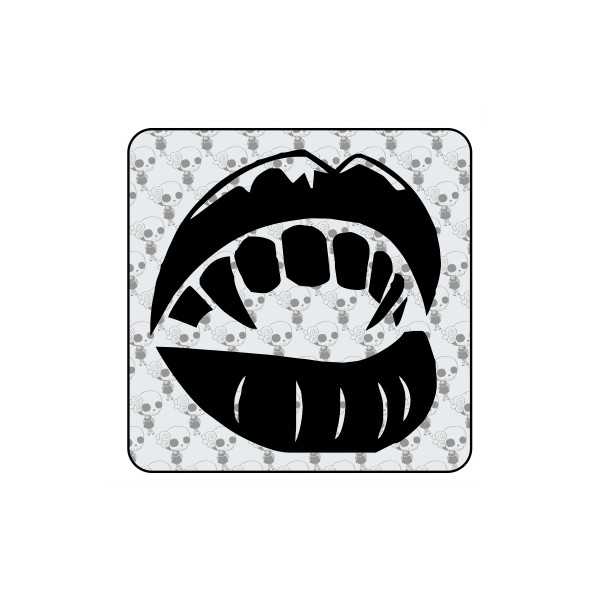 Vampir-Mund Aufkleber