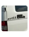 Pegatina EVOLUCION DUCATO. Pegatinas para Camper y Autocaravana