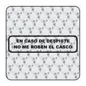 Sticker En caso de despiste no me quiten el casco 2