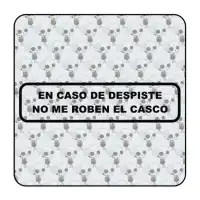 EN CASO DE DESPISTE NO ME QUITEN EL CASCO Aufkleber 2