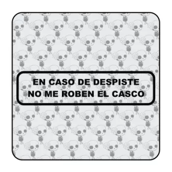 Sticker En caso de despiste no me quiten el casco