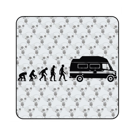 Pegatina EVOLUCION JAMES COOK. Pegatinas para Camper y Autocaravana