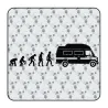 Pegatina EVOLUCION JAMES COOK. Pegatinas para Camper y Autocaravana