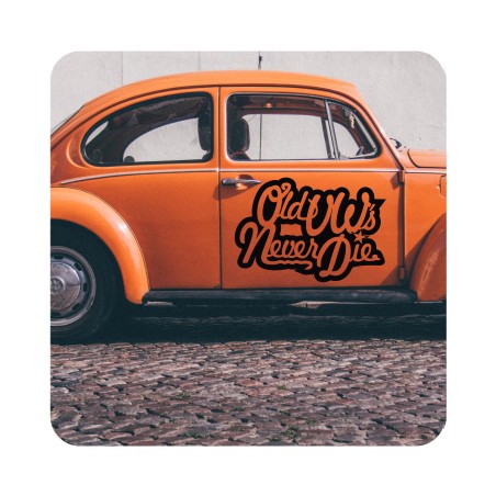 Pegatina OLD VW S NEVER DIE. Pegatinas para tu volkswgen