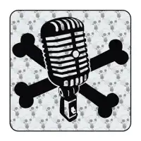 MIKROFON SCHÄDEL Aufkleber 2