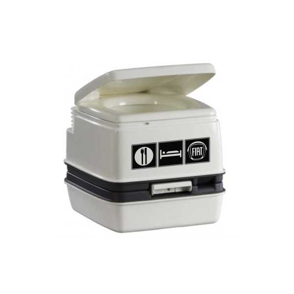 Pegatina COMER DORMIR FIAT. Pegatinas para Camper y Autocaravana