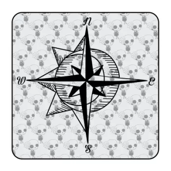 Compass ref.'vv0794' Die Cut Sticker