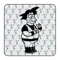 Pegatina GOKU HOMER. Pegatinas freaks, pegatinas frikis. 2