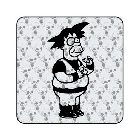 Pegatina GOKU HOMER. Pegatinas freaks, pegatinas frikis.