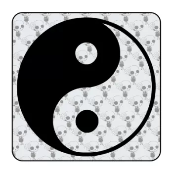 Autocollant Ying Yang