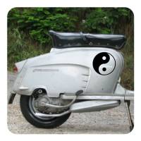 Pegatina YING YANG. Pegatinas freaks, pegatinas frikis.