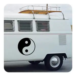 Pegatina YING YANG. Pegatinas freaks, pegatinas frikis.