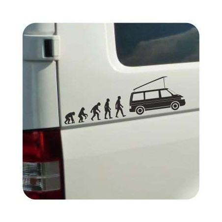 Pegatina EVOLUCION T4 CALIFORNIA. Pegatinas para Camper y Autocaravana