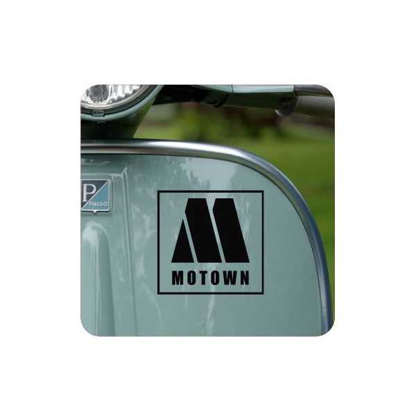 Pegatina Motown. Vinilo de alta calidad, soporta perfectamente la intemperie, apto incluso para náutica. Pégala donde quieras, u