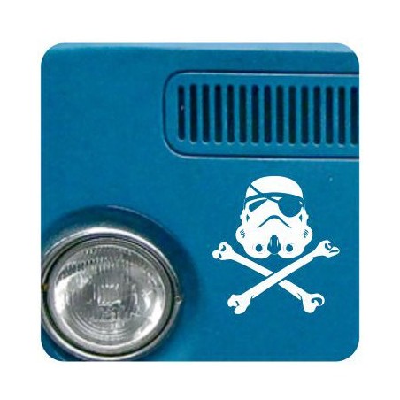 Pegatina STORM TROOPER. Vinilo de alta calidad, soporta perfectamente la intemperie, apto incluso para náutica. Pégala donde qui
