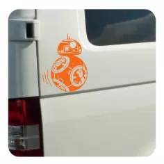 Pegatina BB-8. Vinilo de alta calidad, soporta perfectamente la intemperie, apto incluso para náutica. Pégala donde quieras, un 