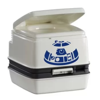 Pegatina R2D2. Vinilo de alta calidad, soporta perfectamente la intemperie, apto incluso para náutica. Pégala donde quieras, un 