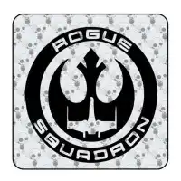 Pegatina ROGUE SQUADRON. Vinilo de alta calidad, soporta perfectamente la intemperie, apto incluso para náutica. Pégala donde qu 2