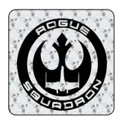 Pegatina ROGUE SQUADRON. Vinilo de alta calidad, soporta perfectamente la intemperie, apto incluso para náutica. Pégala donde qu