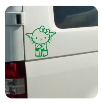 YODA KITTY Aufkleber