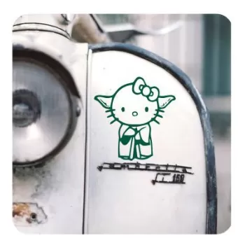 YODA KITTY Sticker