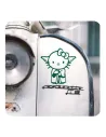Pegatina YODA KITTY. Vinilo de alta calidad, soporta perfectamente la intemperie, apto incluso para náutica. Pégala donde quiera