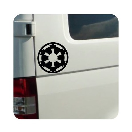 Pegatina GALACTIC EMPIRE. Vinilo de alta calidad, soporta perfectamente la intemperie, apto incluso para náutica. Pégala donde q