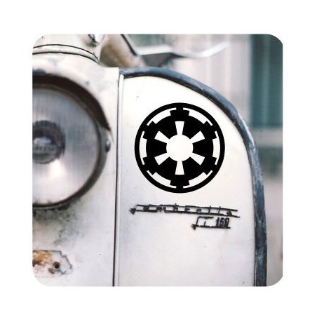 Pegatina GALACTIC EMPIRE. Vinilo de alta calidad, soporta perfectamente la intemperie, apto incluso para náutica. Pégala donde q