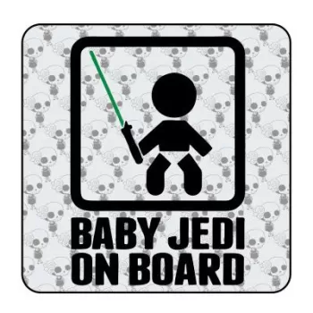 BABY JEDI ON BOARD Sticker