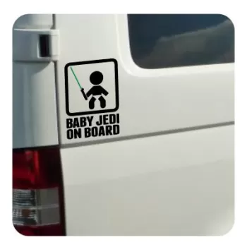 BABY JEDI ON BOARD Sticker