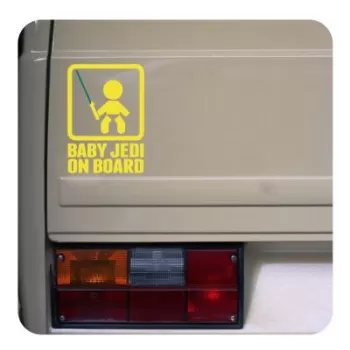 BABY JEDI ON BOARD Sticker