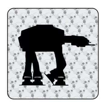 Pegatina AT-AT. Vinilo de alta calidad, soporta perfectamente la intemperie, apto incluso para náutica. Pégala donde quieras, un