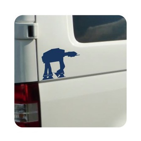 Pegatina AT-AT. Vinilo de alta calidad, soporta perfectamente la intemperie, apto incluso para náutica. Pégala donde quieras, un