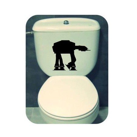 Pegatina AT-AT. Vinilo de alta calidad, soporta perfectamente la intemperie, apto incluso para náutica. Pégala donde quieras, un