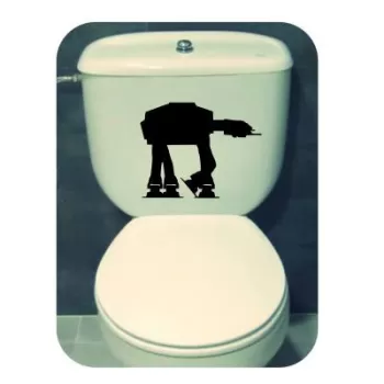 Pegatina AT-AT. Vinilo de alta calidad, soporta perfectamente la intemperie, apto incluso para náutica. Pégala donde quieras, un