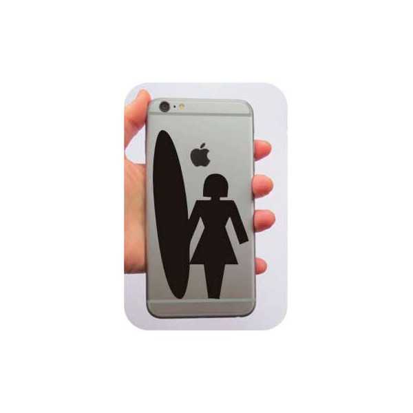 Sticker surf girl